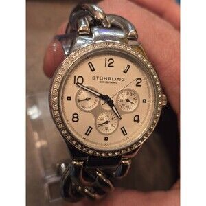Stuhrling Lady Renoir Shine 813S Quartz Fashion Ladies' Watch. New Battery. 5.75